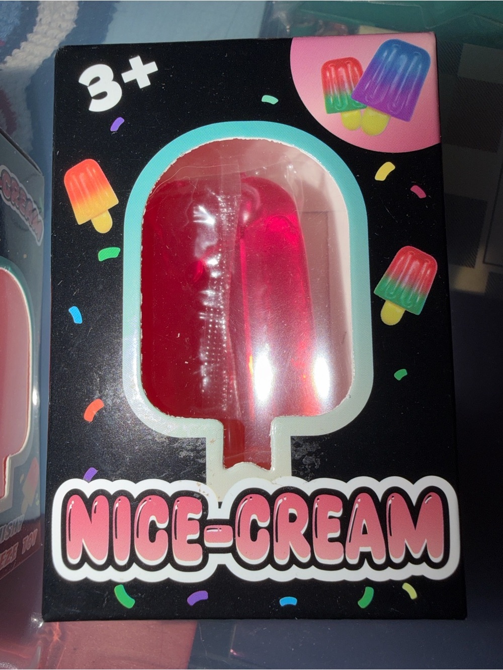 Squishy Nice-Cream Popsicle Toy - Bright Pink